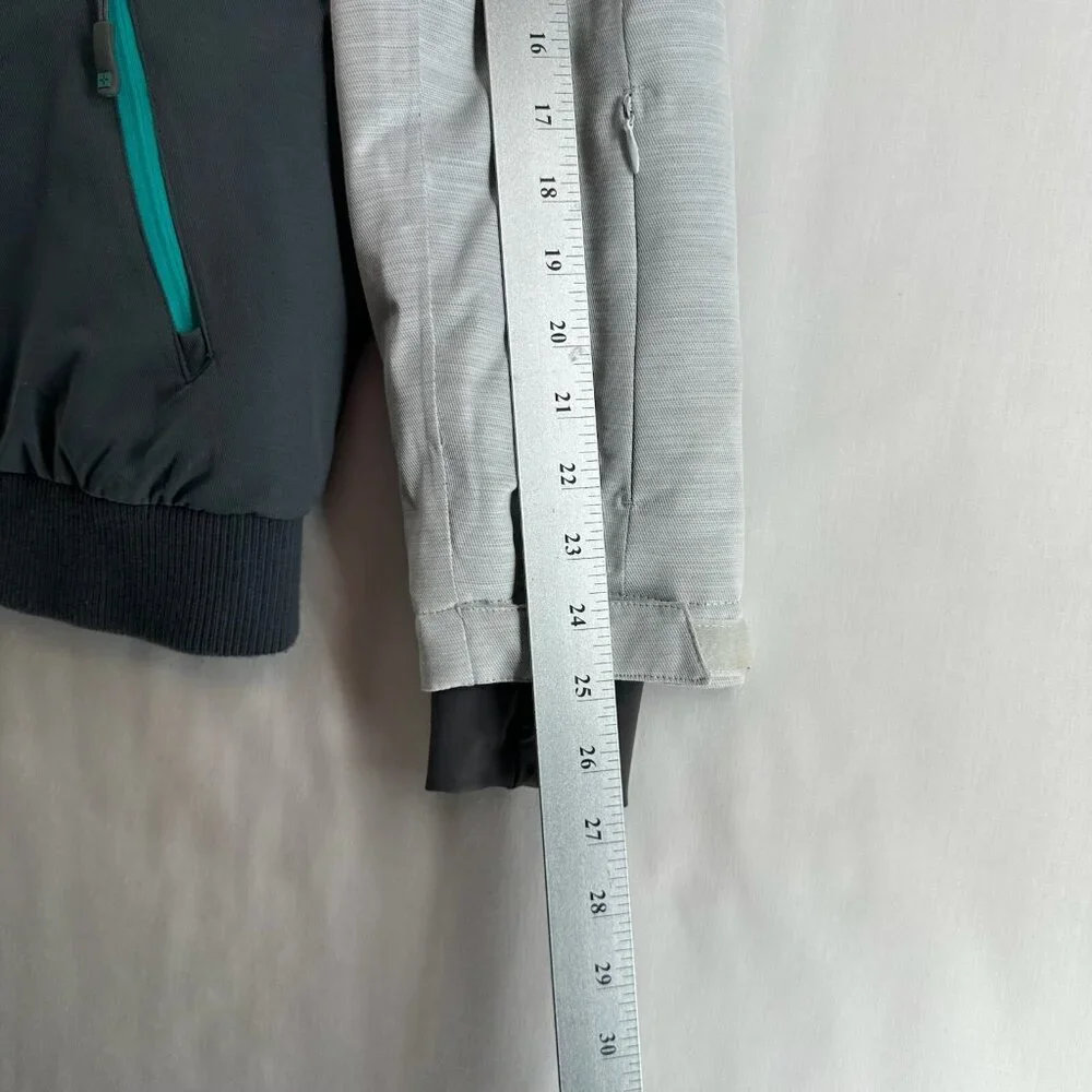 Mountain Warehouse Jacket Womens Sz 8 Alpine Sunshine Bomber Ski Teal Blue Gray